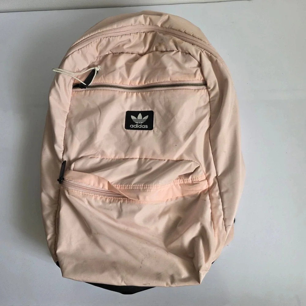 Adidas Originals Trefoil Backpack Peach Pink School Bag Travel